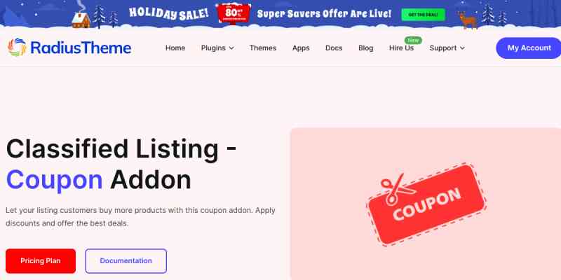 Classified Listing – Coupon