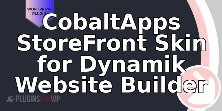 CobaltApps StoreFront Skin for Dynamik Website Builder