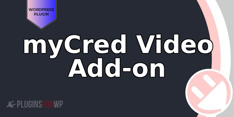 myCred Video Add-on