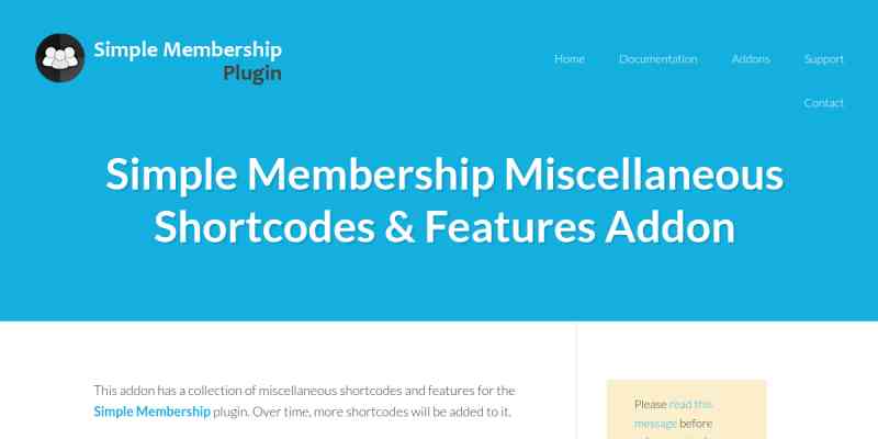 SWPM Misc Shortcodes