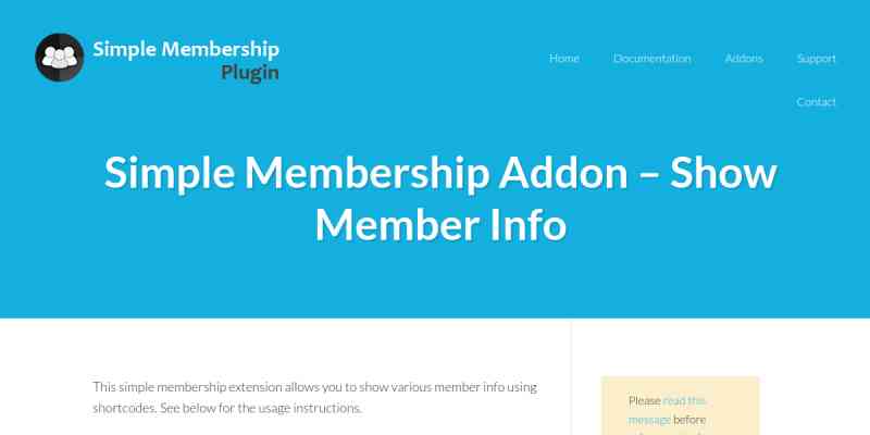 SWPM Show Member Info