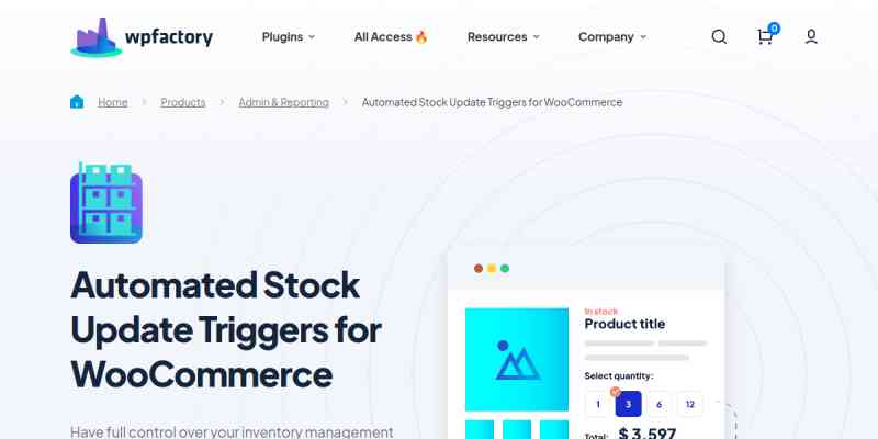 Automated Stock Update Triggers for WooCommerce Pro