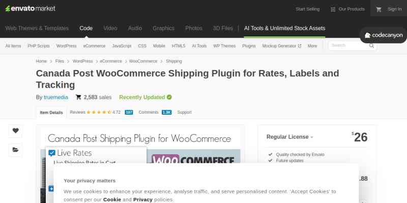 Canada Post Shipping Method for WooCommerce