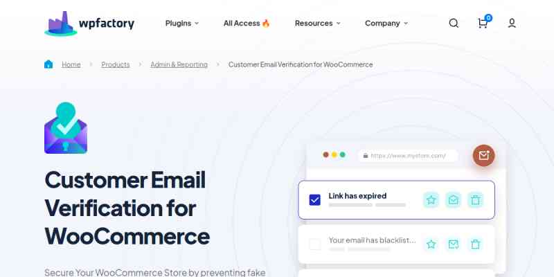 Customer Email Verification for WooCommerce Pro