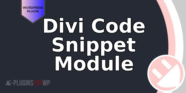 Divi Code Snippet Module