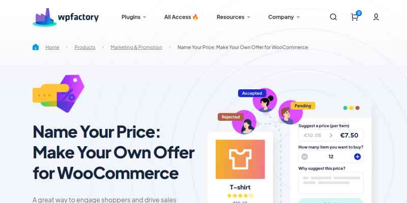 Name Your Price: Make Your Own Offer for WooCommerce Pro