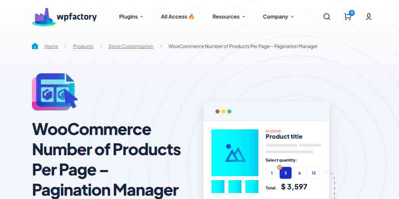 Number of Products per Page – Pagination Manager for WooCommerce Pro