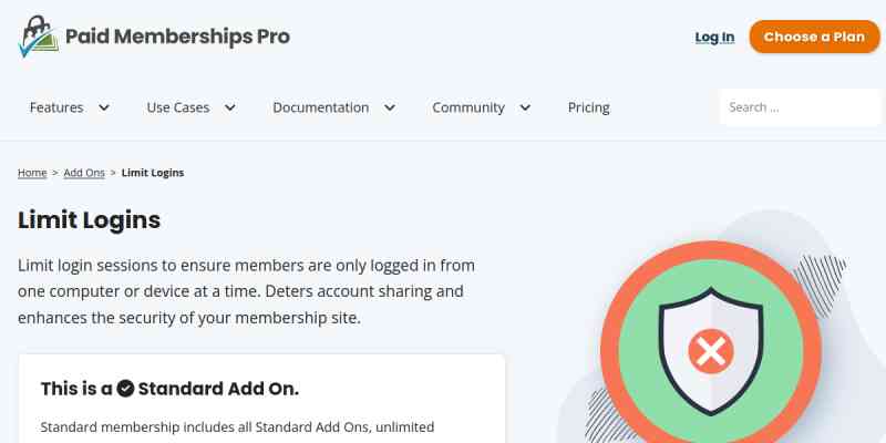 Paid Memberships Pro – Limit Logins