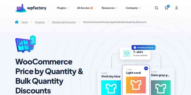 Price by Quantity & Bulk Quantity Discounts for WooCommerce Pro