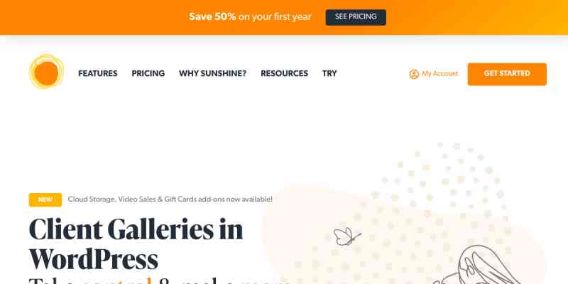 Sunshine Photo Cart – Free Client Photo Galleries for Photographers
