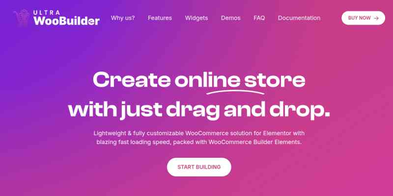 Ultra WooBuilder – WooCommerce Builder for Elementor