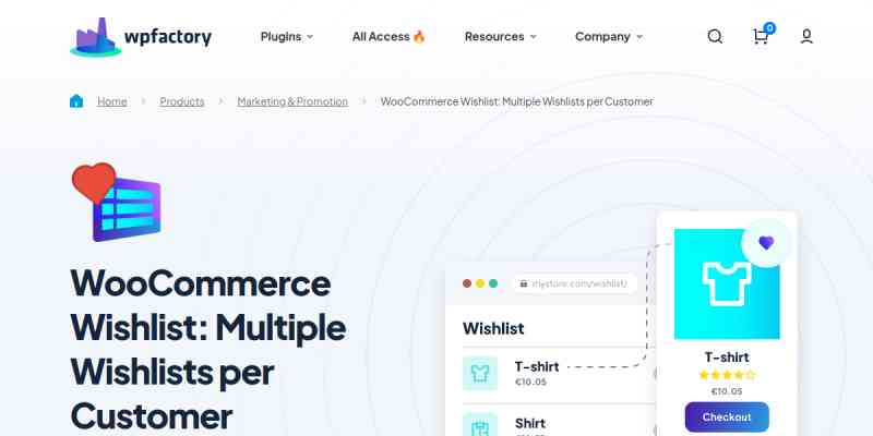 WooCommerce Wishlist: Multiple Wishlists per Customer Pro