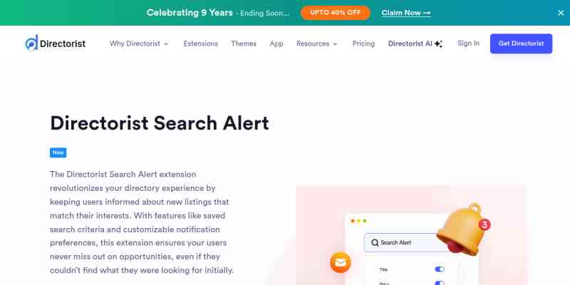 Directorist – Search Alert