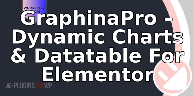 GraphinaPro – Dynamic Charts & Datatable For Elementor
