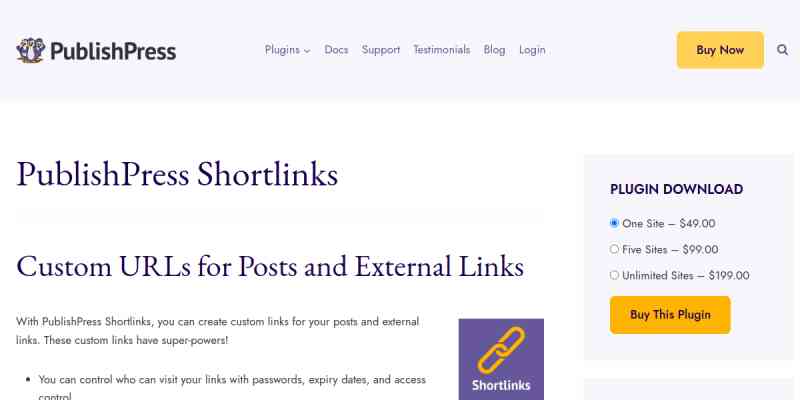 PublishPress Shortlinks Pro
