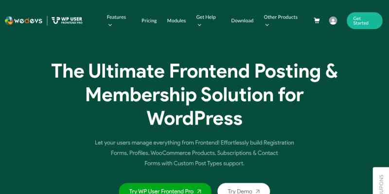 WP User Frontend Pro – appsumo