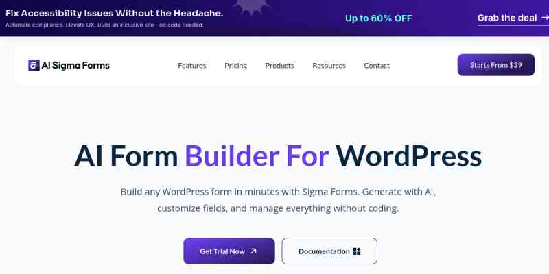 SigmaForms Pro – AI Generated Forms