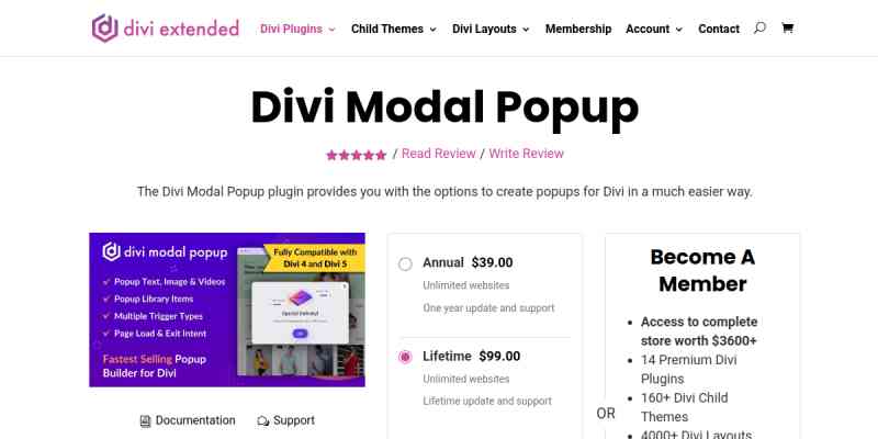 Divi Modal Popup