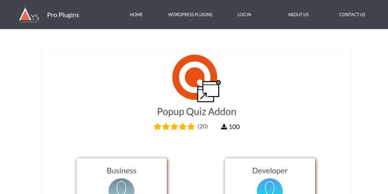 Quiz Maker Add-on – Popup Quiz