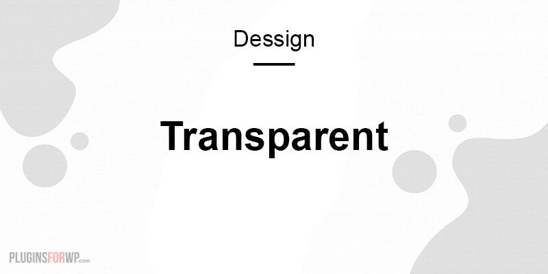 Transparent Responsive Theme
