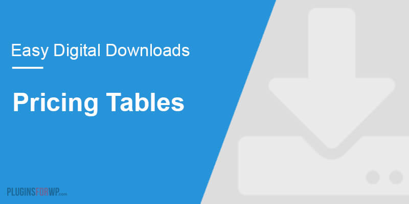 Easy Digital Downloads – Pricing Tables