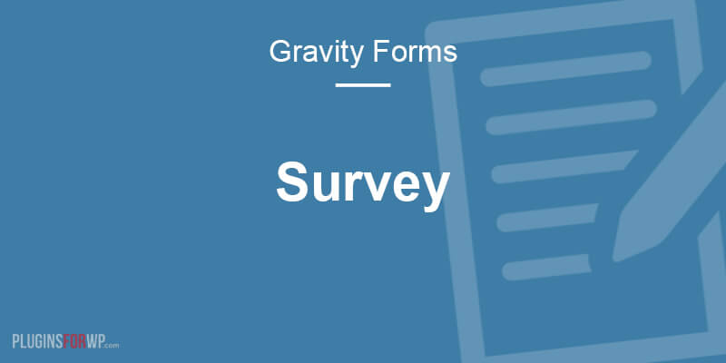 Gravity Forms Survey Add-On