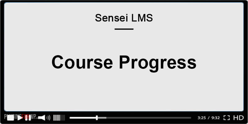 Sensei LMS Course Progress