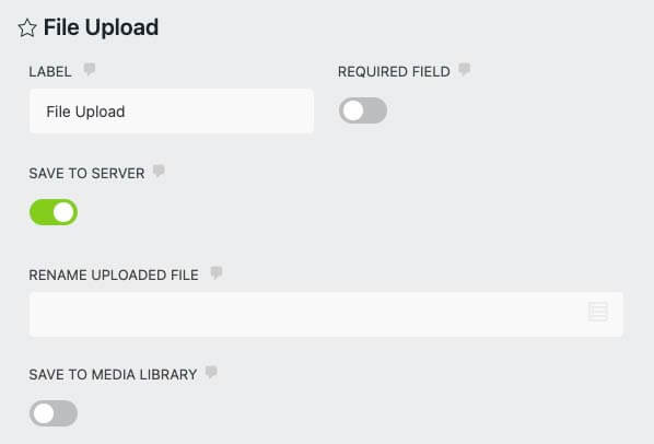 File Upload tab
